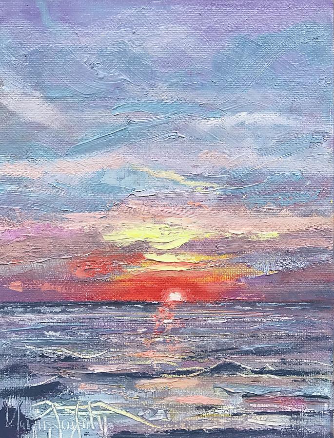 Sunset on Blind Pass Painting by Maggii Sarfaty