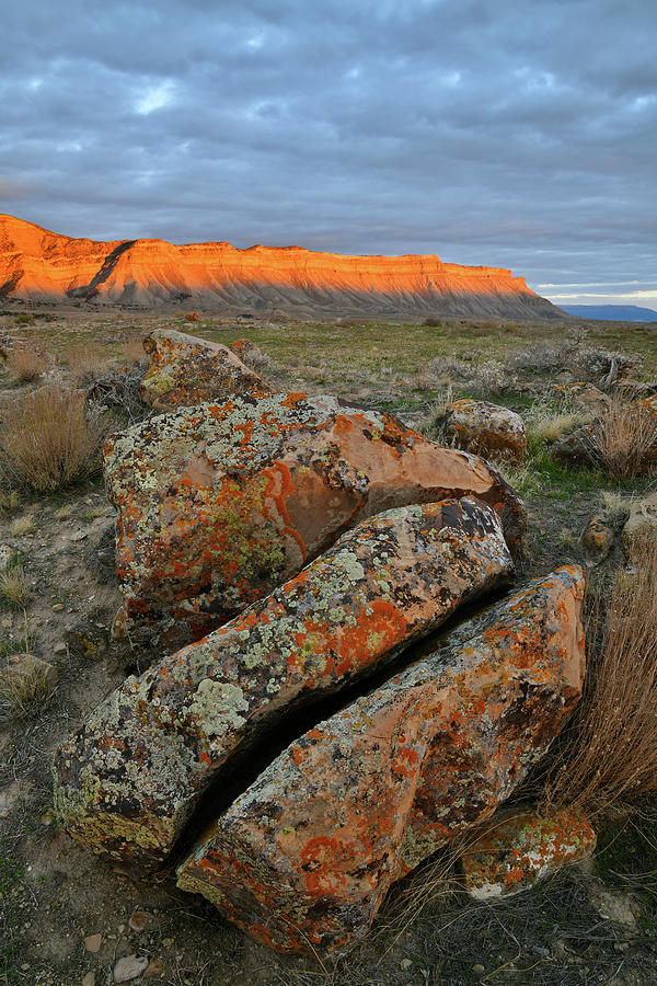 Sunset on Book Cliffs in Grand Junction Photograph by Ray Mathis