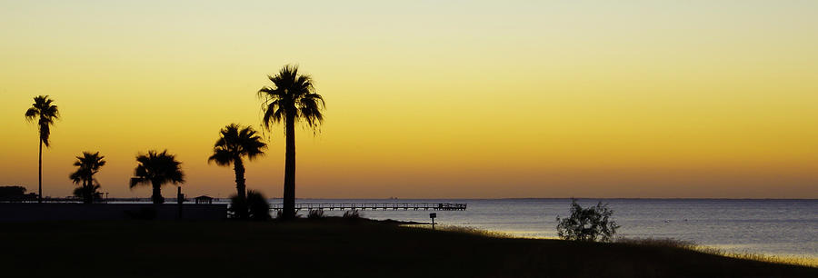 Sunset on Copano Bay, Texas Photograph by Adam Reinhart
