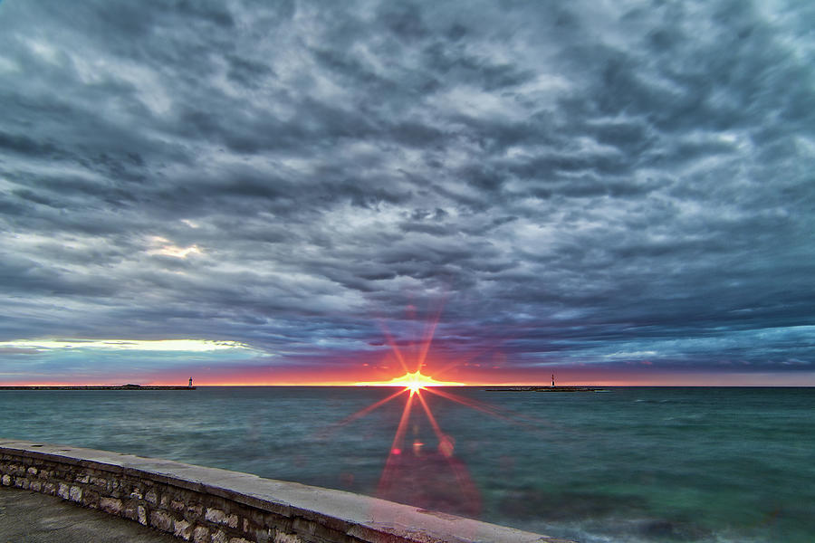 Sunset on Croatian seascape Photograph by Vivida Photo PC