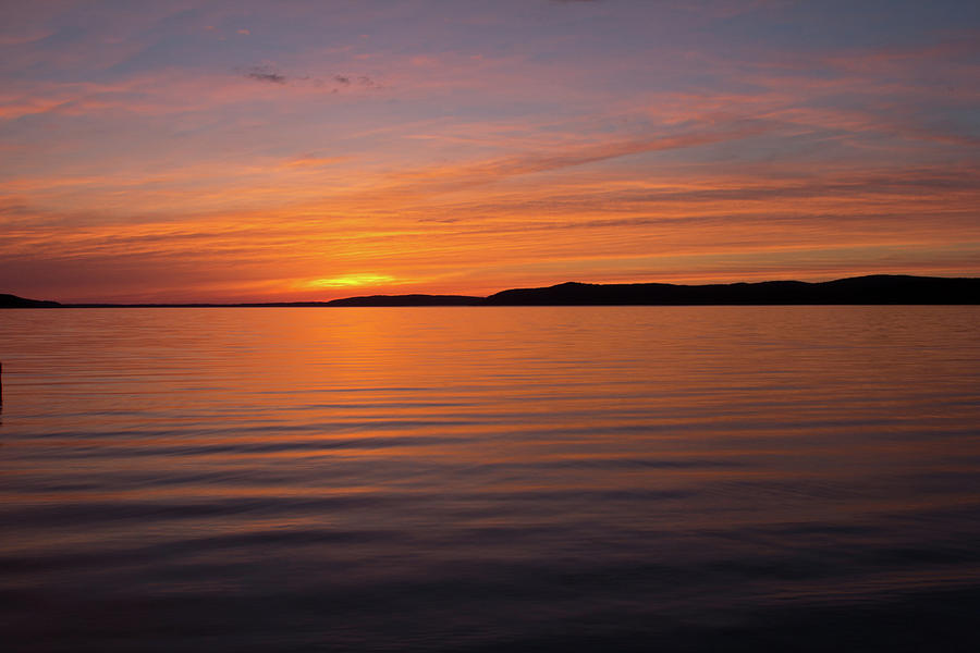 Sunset on Crystal Lake Photograph by John Merkle - Fine Art America