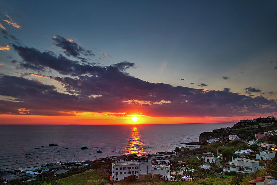 sunset on Ischia island Photograph by Vivida Photo PC