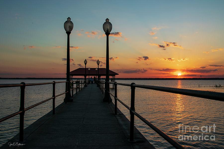 Sunset On Lake Jackson Photograph