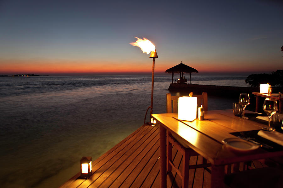 Sunset On Maldives Photograph by Thomasfluegge