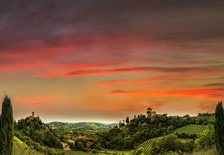 Sunset On Medieval Valley Photograph by Vivida Photo PC