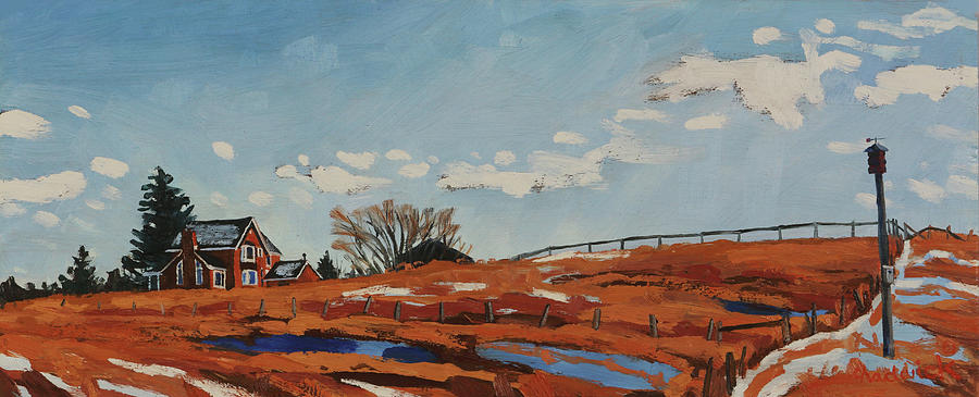 Sunset on My Hill Painting by Phil Chadwick