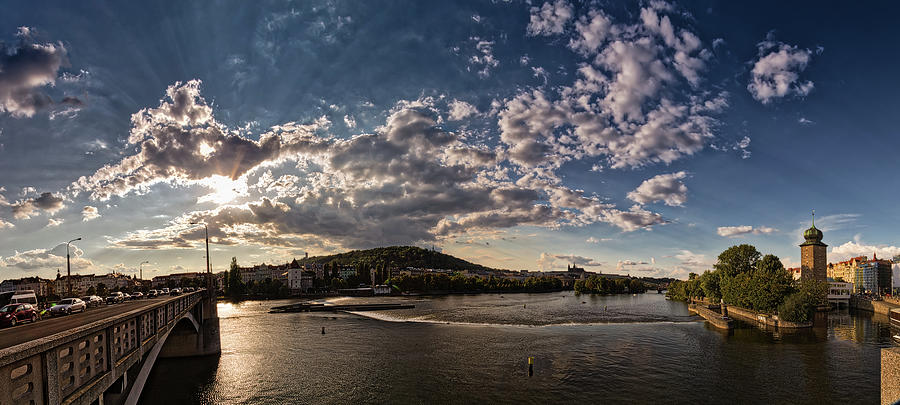 Sunset On River Photograph by Vivida Photo PC