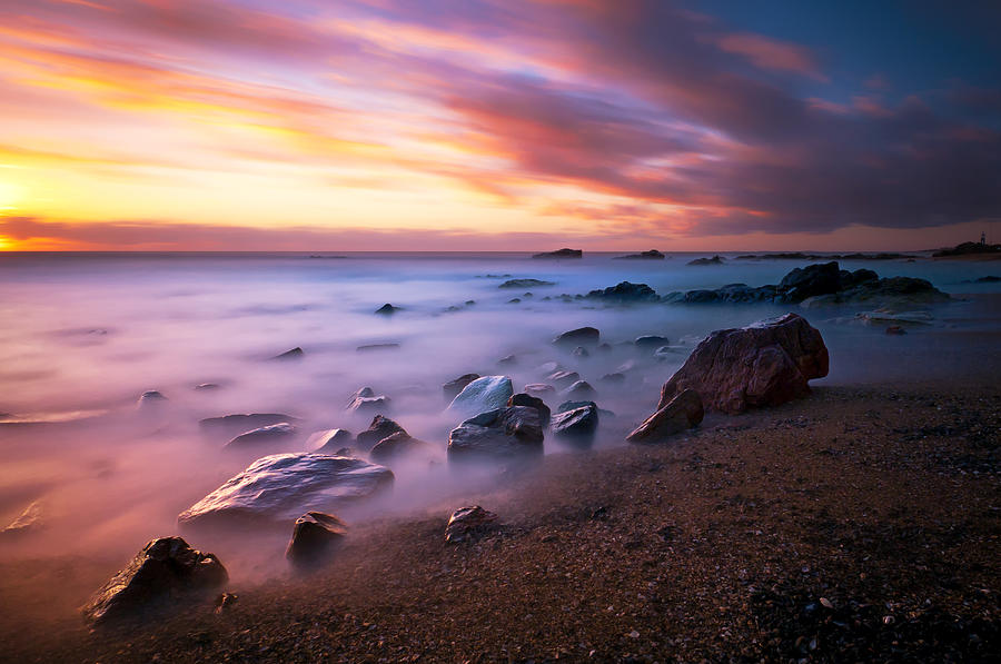 Sunset On Rocky Point Of Punta Colorada Photograph by Luciano Giordano Photography