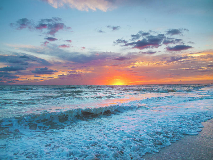 Sunset Photograph - Sunset On Sanibel Island, Florida, USA by Anna Miller