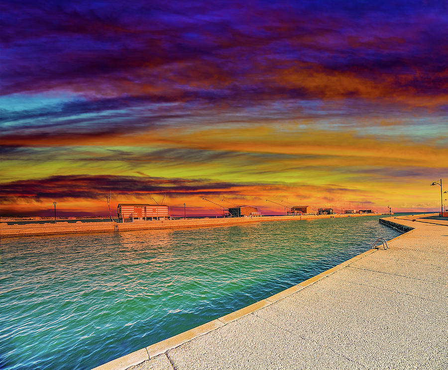 Sunset On Sea Channel Photograph by Vivida Photo PC