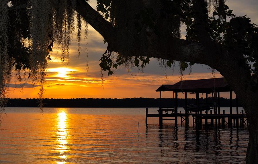 Sunset on St. Johns River inlet Photograph by Leah Solliday - Fine Art ...