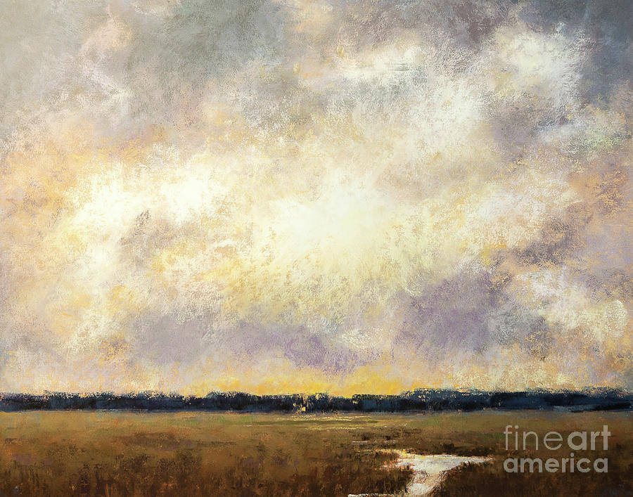 Sunset on the Flats Painting by Susan Cole Kelly Impressions