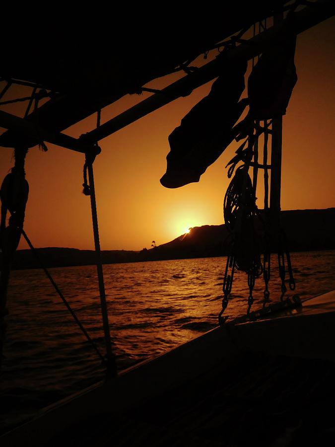 Sunset on the Nile Photograph by Karen Stansberry