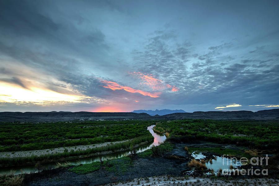 Rio Grande Photograph - Sunset on the Rio Grande by Joe Sparks Rio Grande Photograph - Sunset on the Rio Grande by Joe Sparks