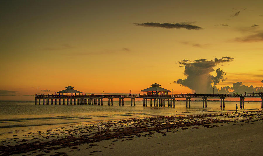 Sunset Oon The Beach Photograph By Alina Zaliznea - Fine Art America