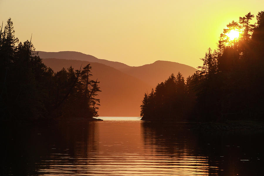 Sunset Over a Peaceful Anchorage in Remote British Columbia by Pacific Northwest Sailing Sunset Over a Peaceful Anchorage in Remote British Columbia by Pacific Northwest Sailing