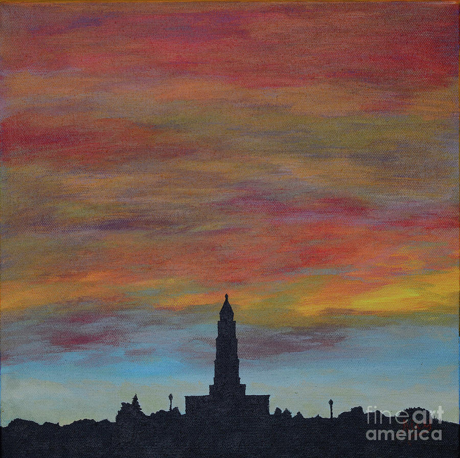 Sunset Painting - Sunset Over Alexandria by Aicy Karbstein
