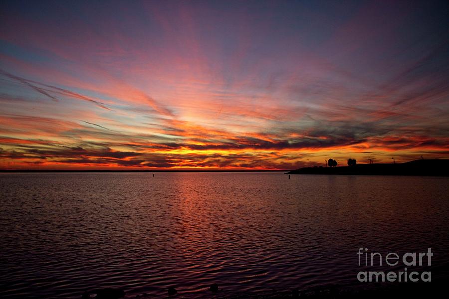 Sunset Photograph - Sunset over Canada by Jim Lepard