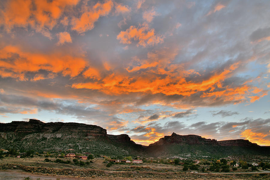 Sunset over Colorado National Monument 3 Photograph by Ray Mathis