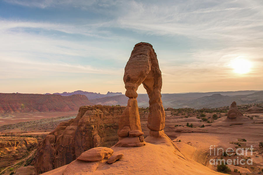 Sunset Over Delicate Arch, Arches Photograph by Sumanth N