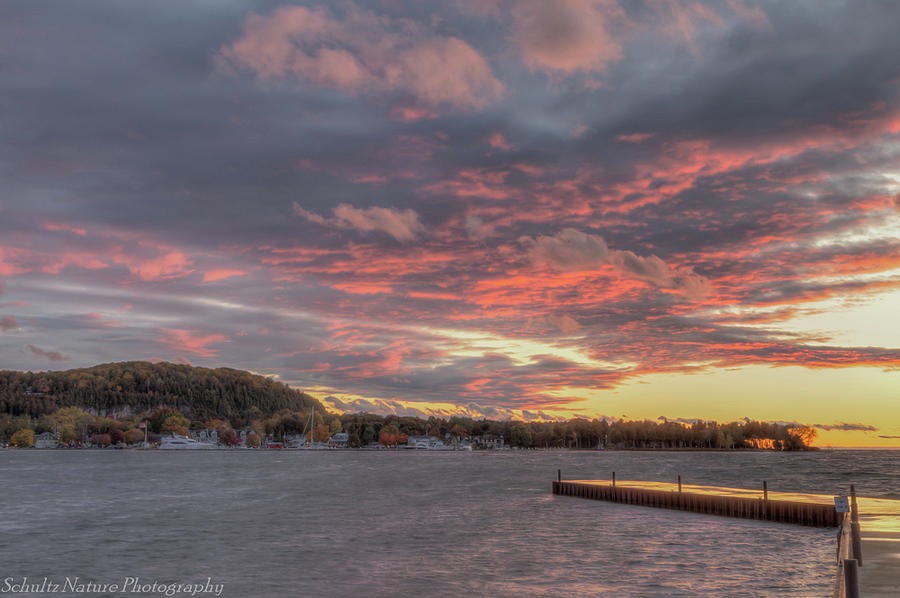 Sunset over Fish Creek Photograph by Paul Schultz