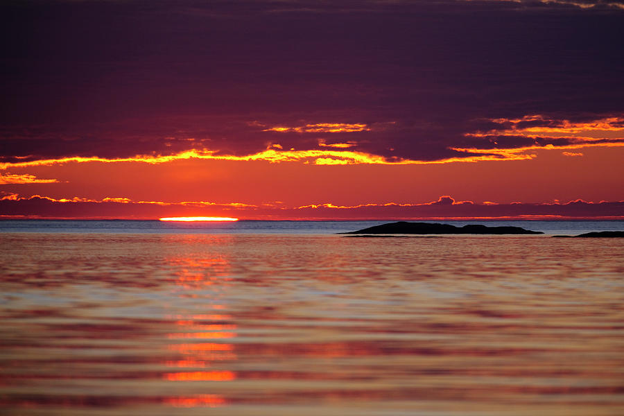 Sunset Over Flatanger, Norway, Europe by Sven Zacek