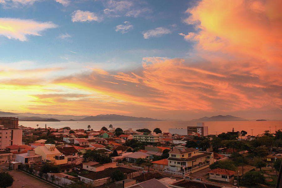 Sunset Over Florianopolis by Dircinhasw