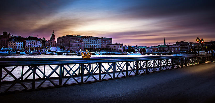 Sunset Over Gamla Stan Photograph by David Morefield