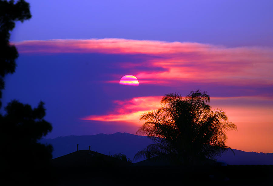 Sunset over Hemet Photograph by Anthony Jones