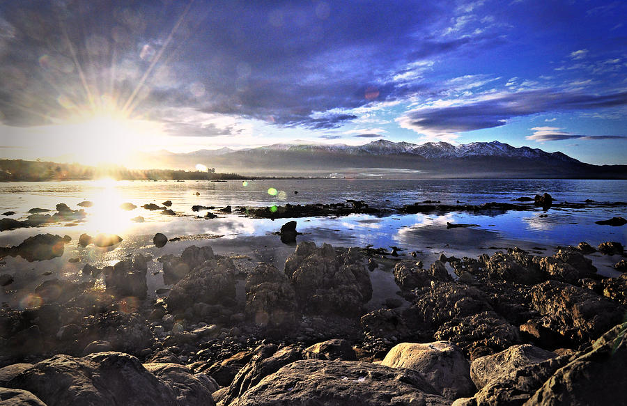 Sunset Over Kaikoura In New Zealand Photograph by Verity E. Milligan