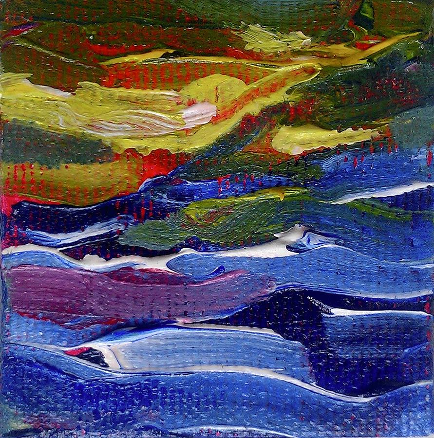 Sunset Over Lake Kesar Painting by Alida M Haslett