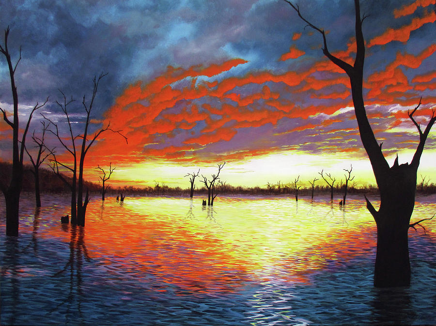 Sunset over Lake Nillahcootie by Debra Dickson Sunset over Lake Nillahcootie by Debra Dickson