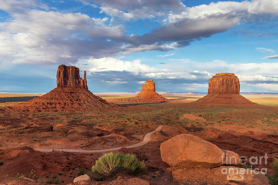 Sunset Over Monument Valley Photograph by Mimi Ditchie