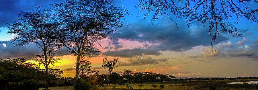 Tree Photograph - Sunset Over Ol Pegeta by Phil And Karen Rispin