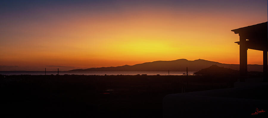 Sunset over Paros 1 Photograph by George Rossidis