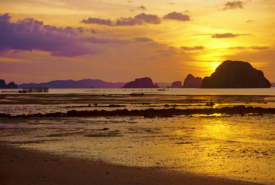 Sunset Over Phangnga Bay Photograph by Photoviewplus