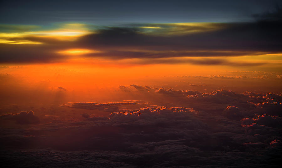 Sunset Over Sky Photograph by Wei (david) Dai