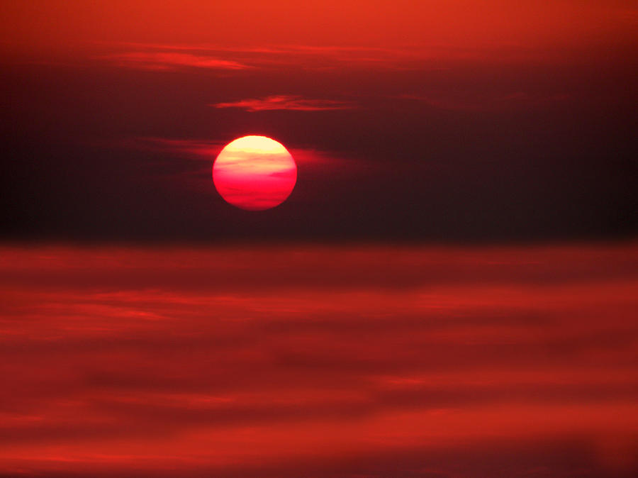 Sunset Over the Aegean Sea Photograph by Micki Findlay