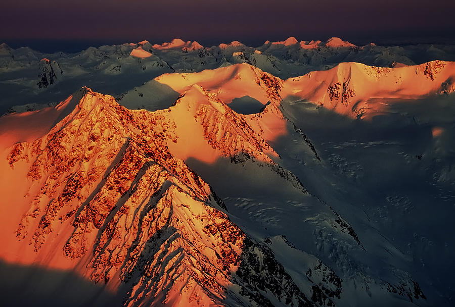 Sunset Over The Chugach Mountains Photograph by Carlos Rojas