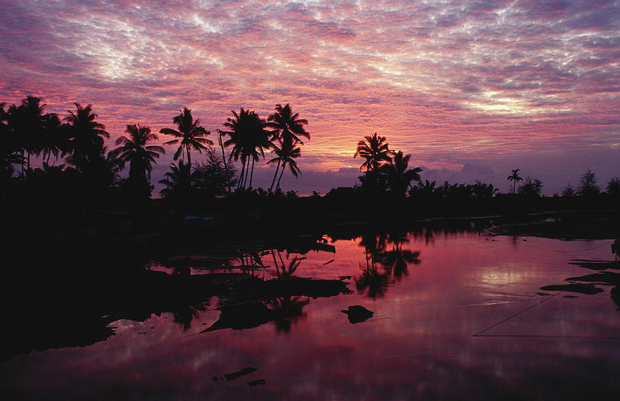Sunset Over The Lagoon - Merang Photograph by Richard Ianson