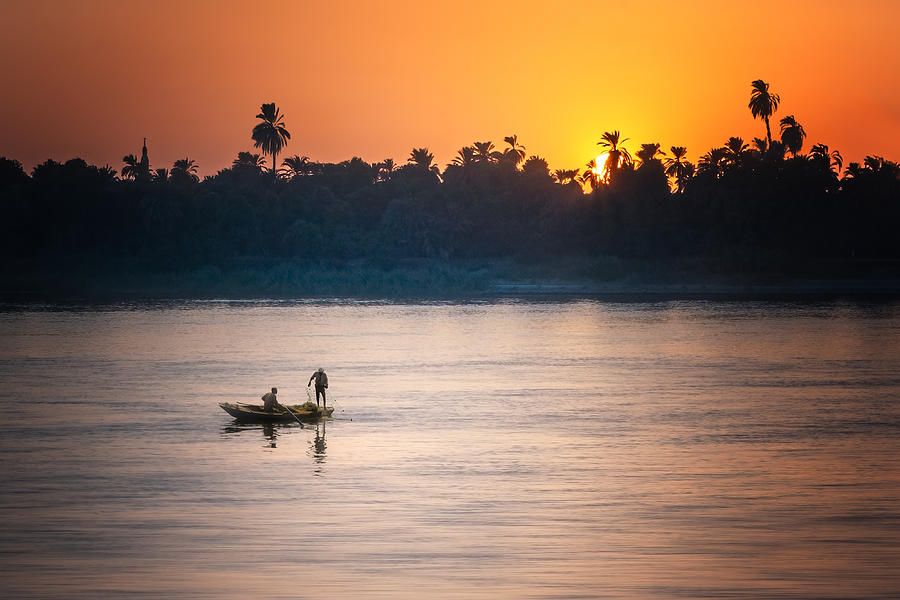 Sunset Over The Nile Photograph by Jennifer Chen