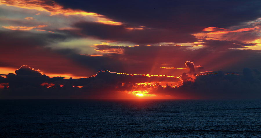 Sunset over the North Atlantic Ocean Photograph by Eydfinn Debes - Fine ...