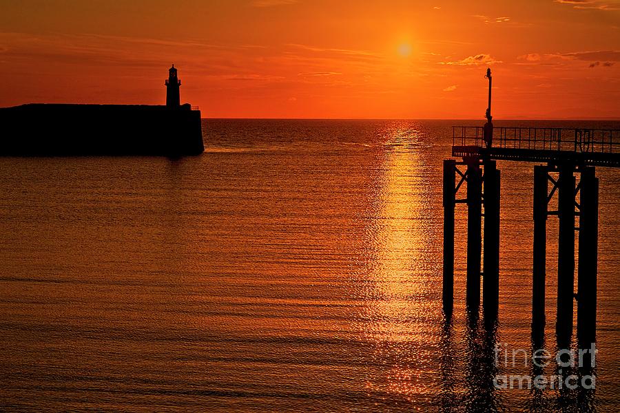Sunset over the sea Photograph by Martyn Arnold
