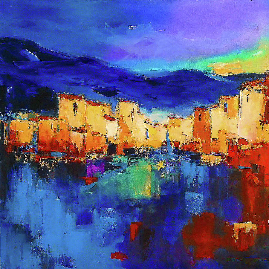 Sunset Over the Village by Elise Palmigiani Sunset Over the Village by Elise Palmigiani