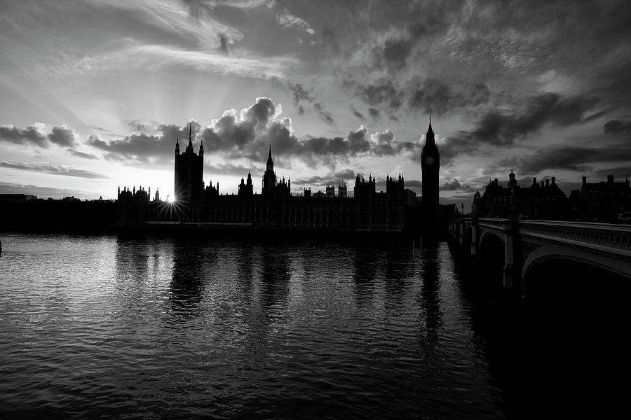 Sunset Over Westminster Photograph by Simonbradfield