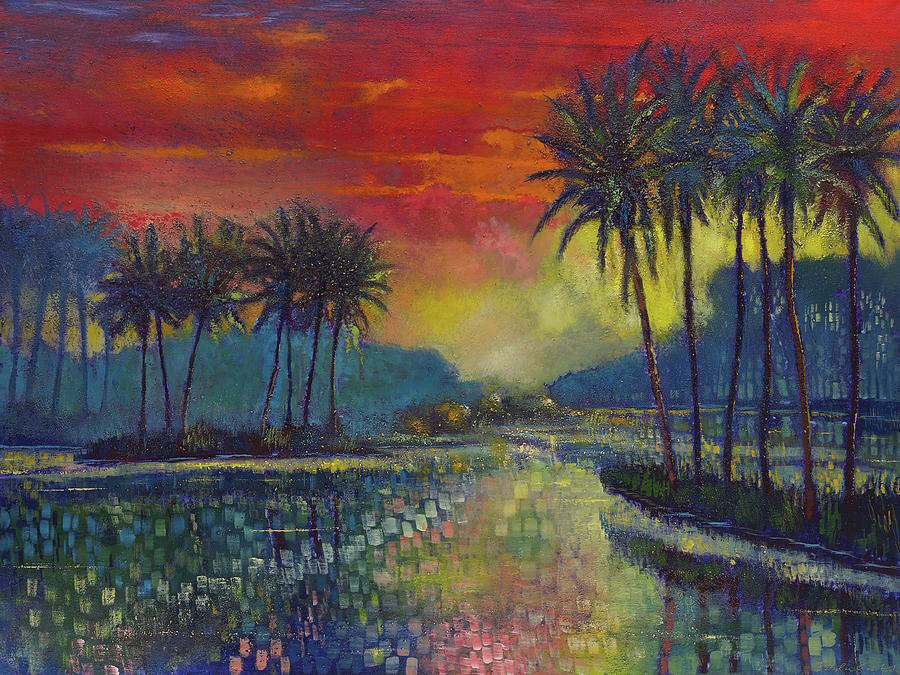 Sunset Poetry Painting by Ford Smith
