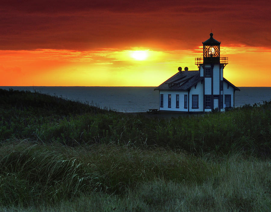 Sunset, Point Cabrillo Lighthouse Photograph by Request To License Menka Belgals Photos Via Getty Images