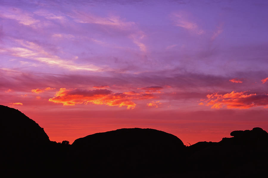 Sunset Rocks Silhoutte Photograph by Tom Daniel