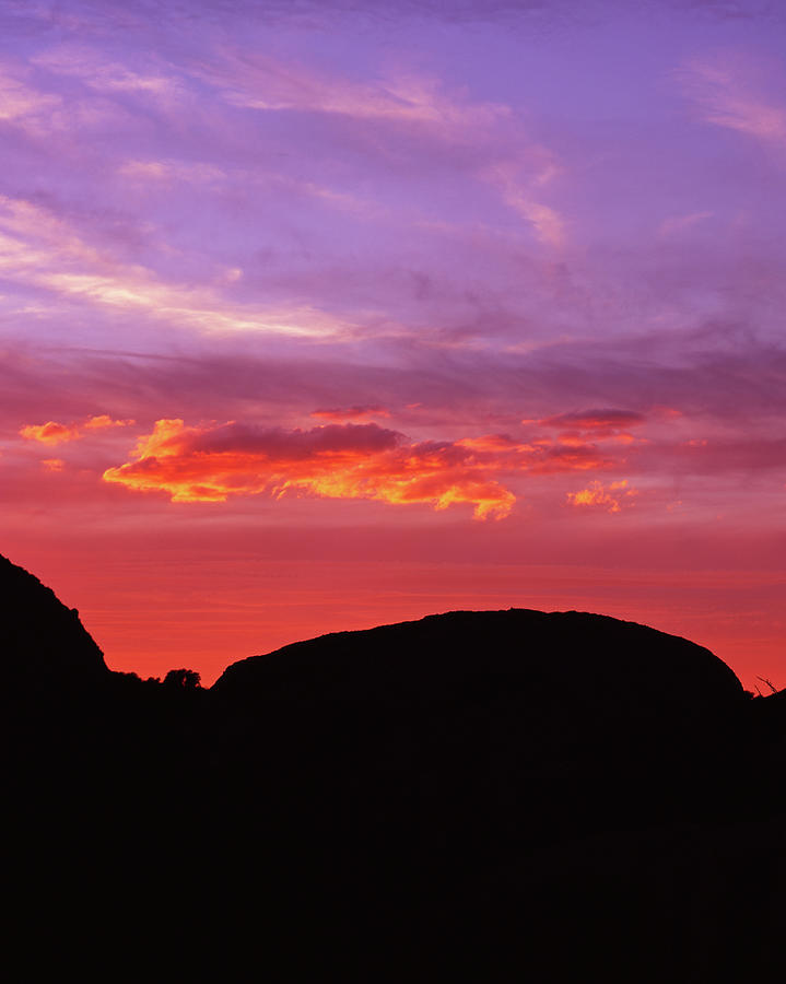 Sunset Rocks Silhoutte-V Photograph by Tom Daniel
