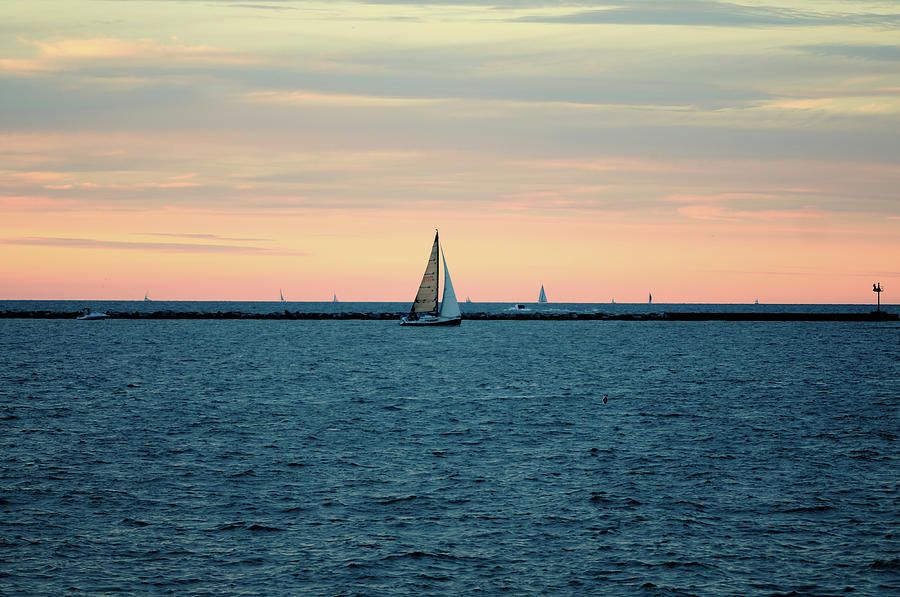 Sunset Sail Photograph by Bruce Leighty